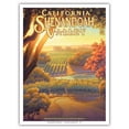 thumbnail image 1 of California Shenandoah Valley Wineries - California Vineyards Wine Country Art by Kerne Erickson - Master Art Print (Unframed) 9in x 12in, 1 of 4