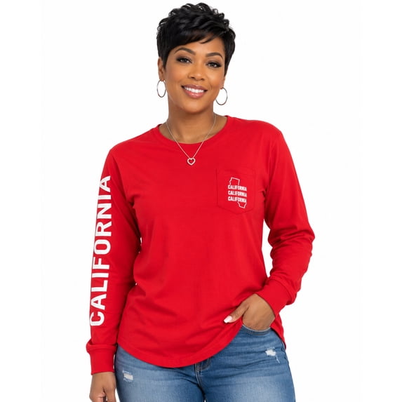 California Silo Outline Juniors' Long Sleeve T-Shirt