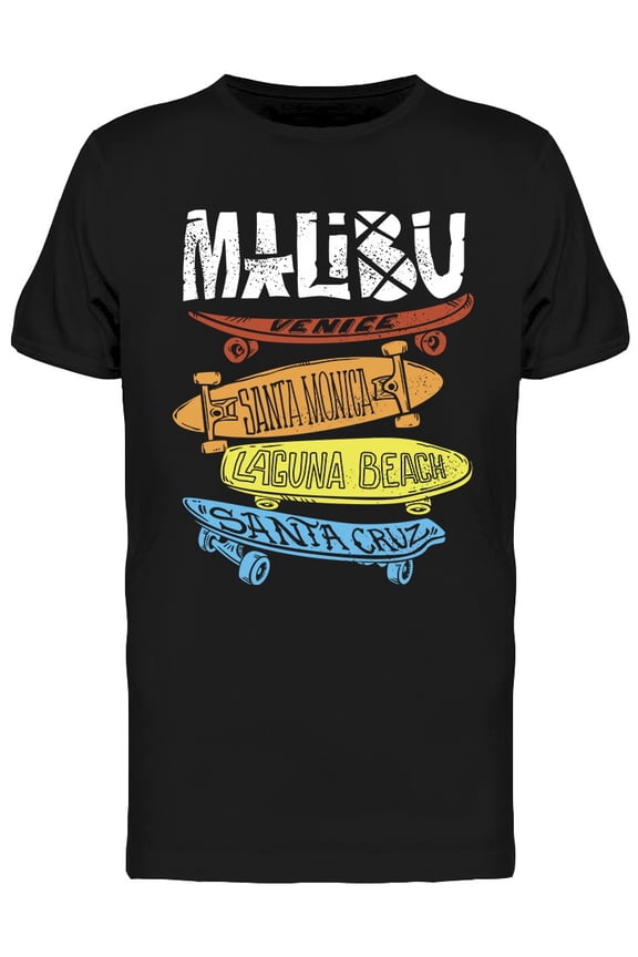 California Skateboarding Design T-Shirt Men -Image by Shutterstock, Male Large