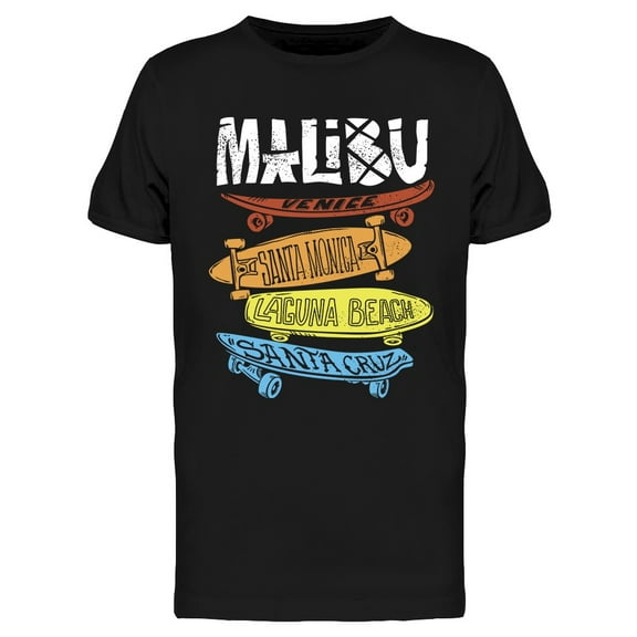 California Skateboarding Design T-Shirt Men -Image by Shutterstock, Male Small