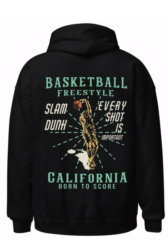California Slam Dunk funny hoodies games for men long sleeve black Comfy Loose Drawstring Trendy Hooded Pullover,Clothing For Autumn Winter gift merch game over Funny Unisex hoodie