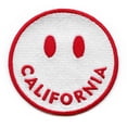 thumbnail image 1 of California Smiley Face Patch Travel Emoji Embroidered Iron on, 1 of 2