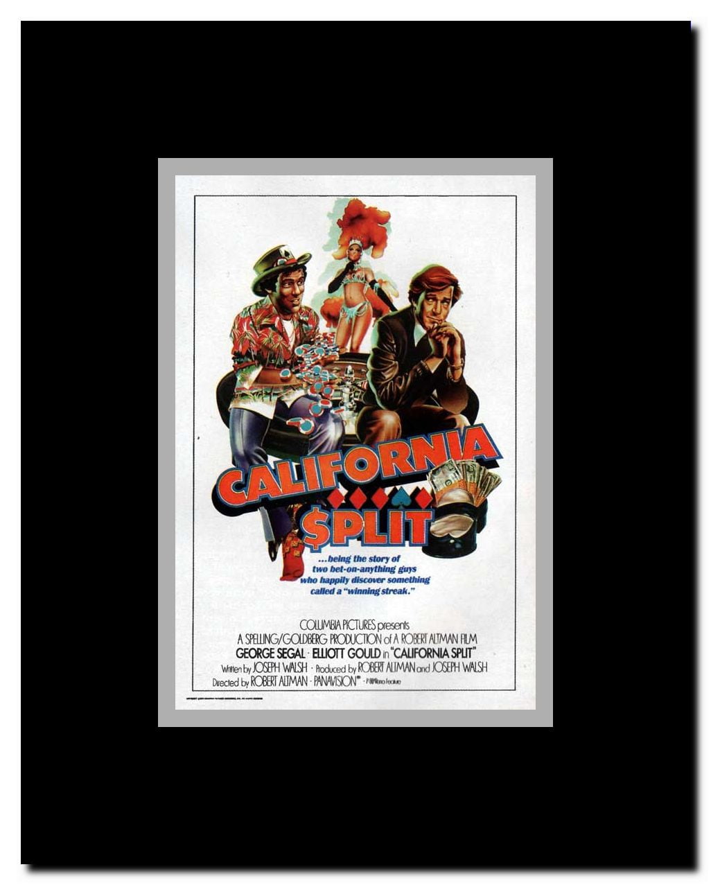 California Split Framed Movie Poster