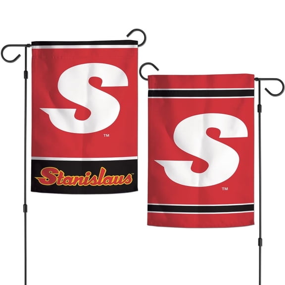 California Stanislaus State Warriors 12.5 x 18" Double Sided Yard and Garden College Banner Flag Is Printed in the USA