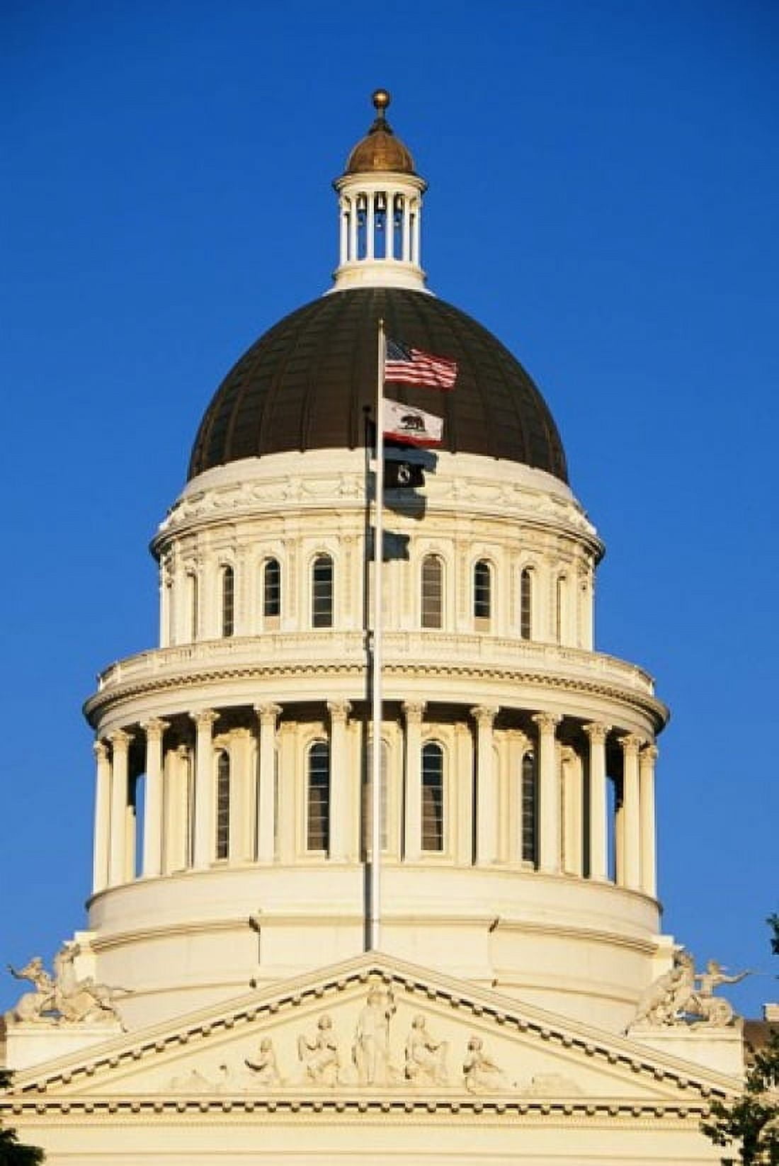 California State Capitol Building Sacramento CA Canvas Art - Panoramic Images (36 x 24)