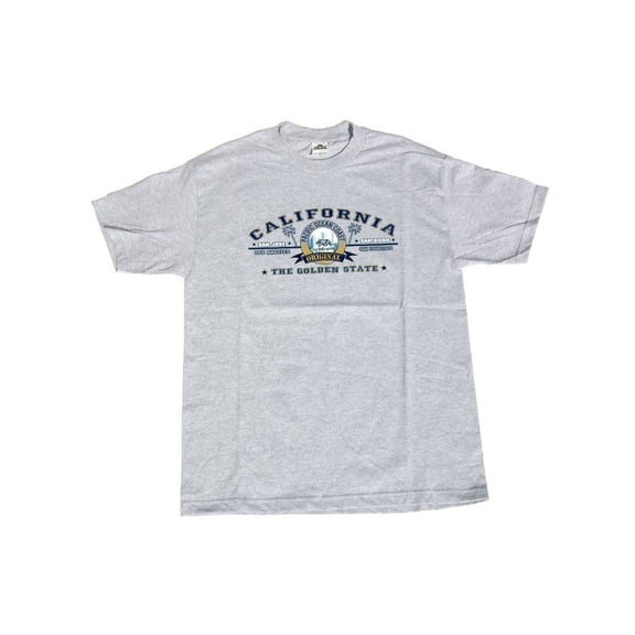 California State Cotton T-Shirt - Grey, L, Grey