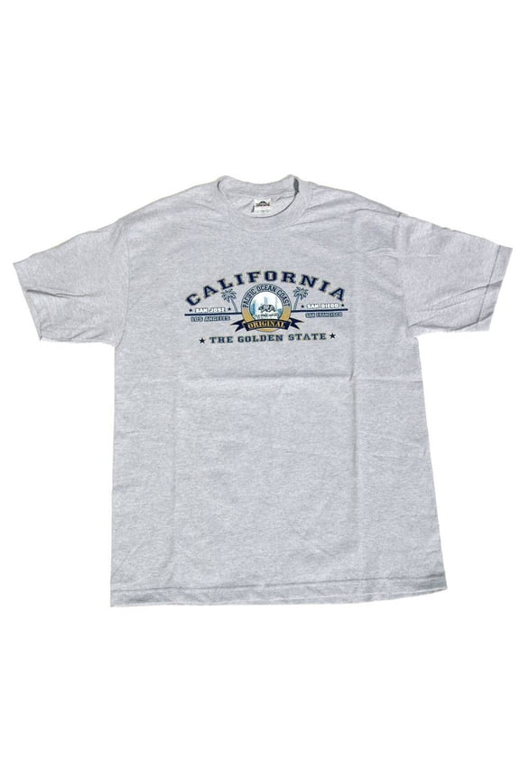 California State Cotton T-Shirt - Grey, XL, Grey