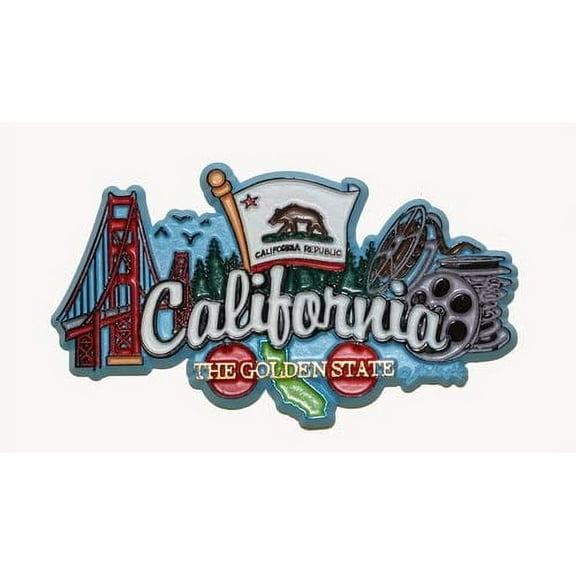 California State Elements Fridge Collectible Souvenir Magnet