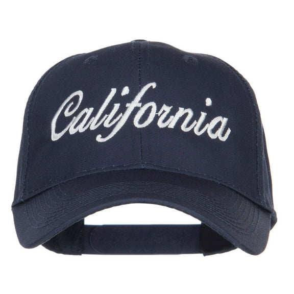 California State Embroidered Cotton Twill Cap - Navy OSFM