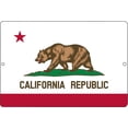 thumbnail image 1 of California State Flag Metal Tin Sign Wall Decor Man Cave Bar California Republic CA, 1 of 5