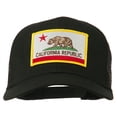 thumbnail image 1 of California State Flag Patched Twill Mesh Cap - Black OSFM, 1 of 5