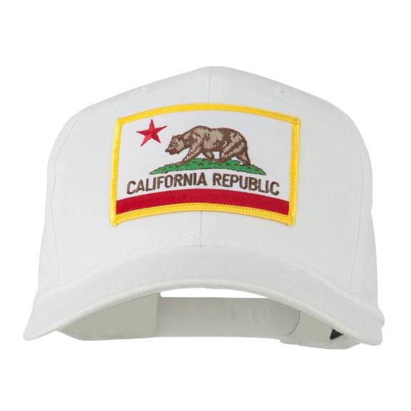 California State High Profile Patch Cap - White OSFM