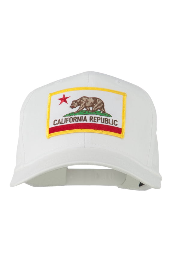California State High Profile Patch Cap - White OSFM