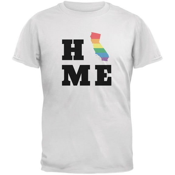 California State Home White Adult T-Shirt - Large