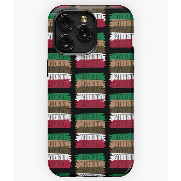 California State Name Cursive Script Typography A12996 Phone Case for iPhone 11 to 17 Pro Max