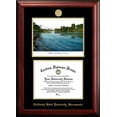 thumbnail image 1 of California State Sacramento University 8.5" x 11" Gold Embossed Diploma Frame with Campus Images Lithograph, 1 of 3