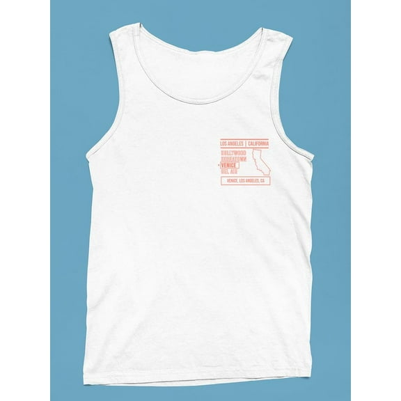 California State Style Beach Tank Top Men's -SelectDesign