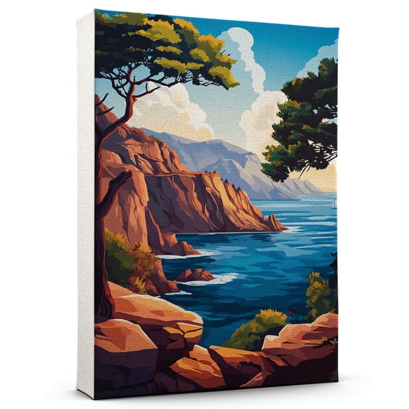 California State Travel Canvas, California Canvas Print,California State Canvas Wall Art,California Travel Wall Art, Travel Print, Travel Gift -103AZ219