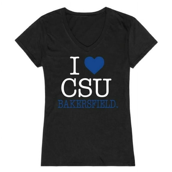 California State University, Bakersfield I Love Women T-Shirt, Black - Large