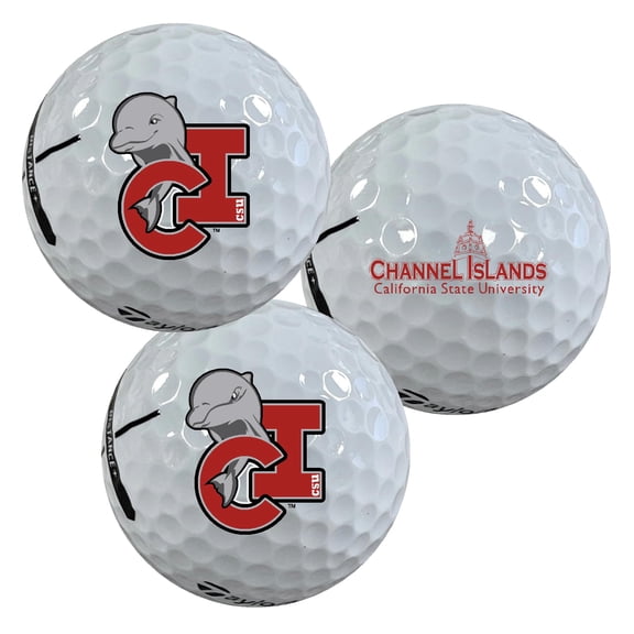 California State University Channel Islands Dolphins Logo Edition Taylormade Distance+ Golf Balls 12-Pack (Dozen)