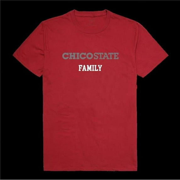 California State University Chico Wildcats Family T-Shirt, Cardinal - Extra Large