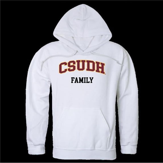 California State University Dominguez Hill Toros Family Hoodie, White - Large
