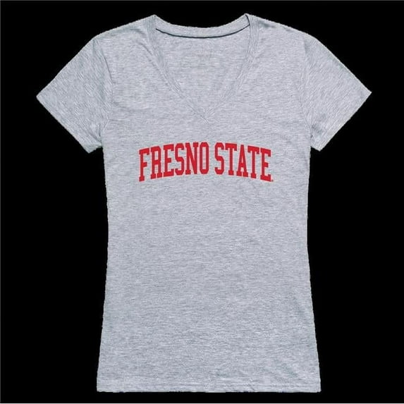 California State University, Fresno Bulldogs Game Day Women T-Shirt, Heather Grey - 2XL