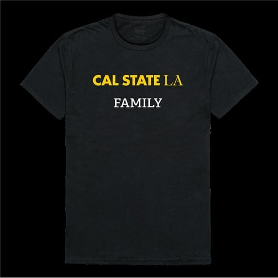 California State University, Los Angeles Golden Eagles Family T-Shirt, Black - Extra Large