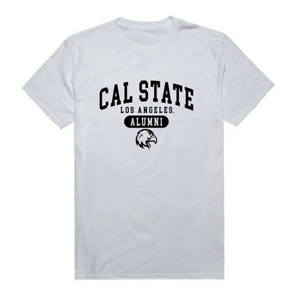 California State University, Los Angeles Men Alumni T-Shirt, White - Extra Large