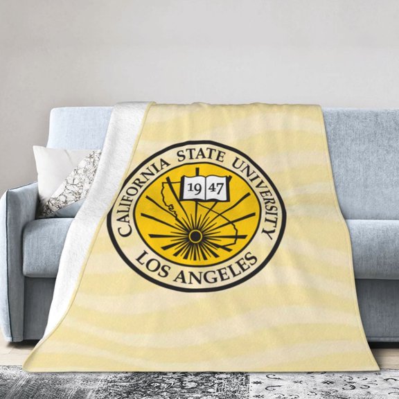 California State University-Los Angeles Ultra-Soft Micro Fleece Blanket Multi-Size Flannel Blanket