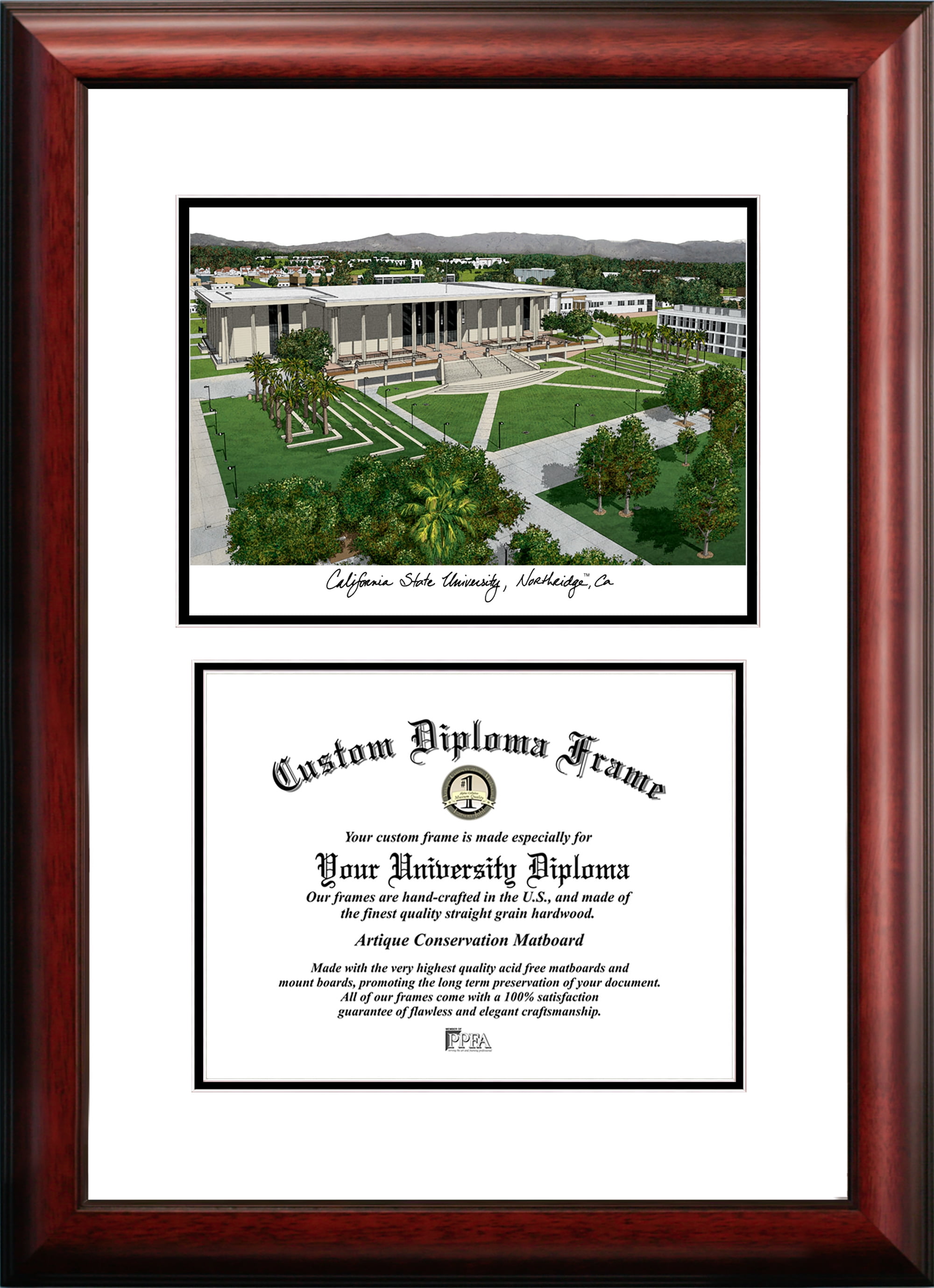 California State University, Northridge 8.5" x 11" Scholar Diploma Frame