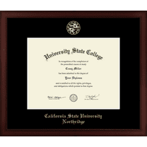 California State University Northridge Diploma Frame, Document Size 11" x 8.5"