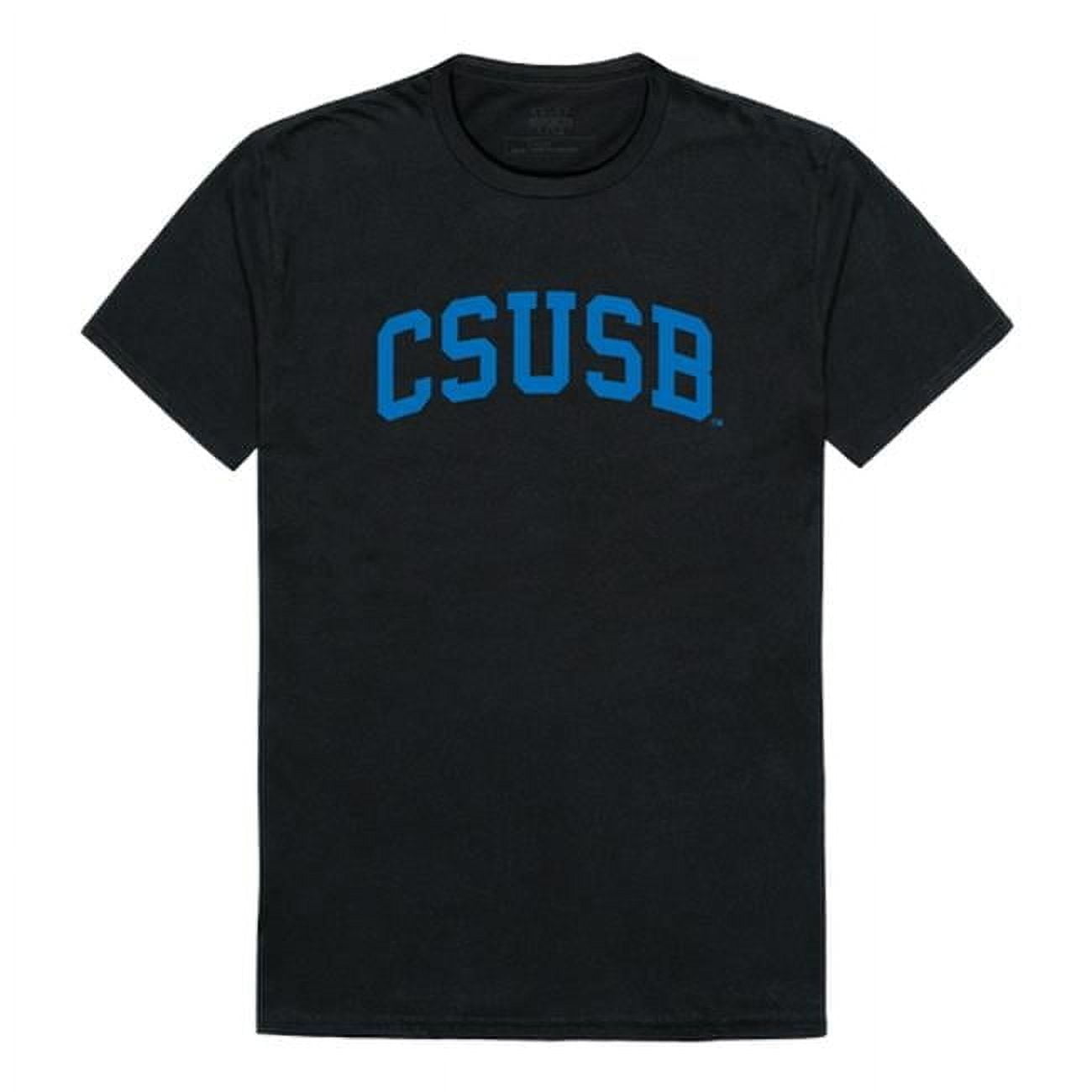 California State University, San Bernardino Men College T-Shirt, Black ...