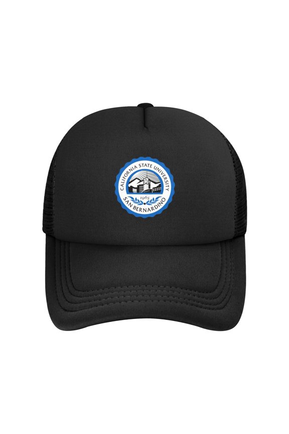 California State University, San Bernardino Solid Color Lightweight Adult Mesh Baseball Cap