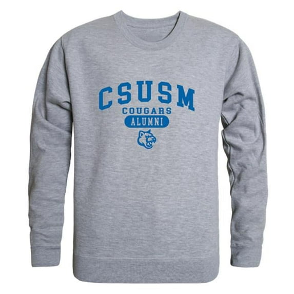 California State University San Marcos Cougars Alumni Fleece Sweatshirt, Heather Grey - 2XL