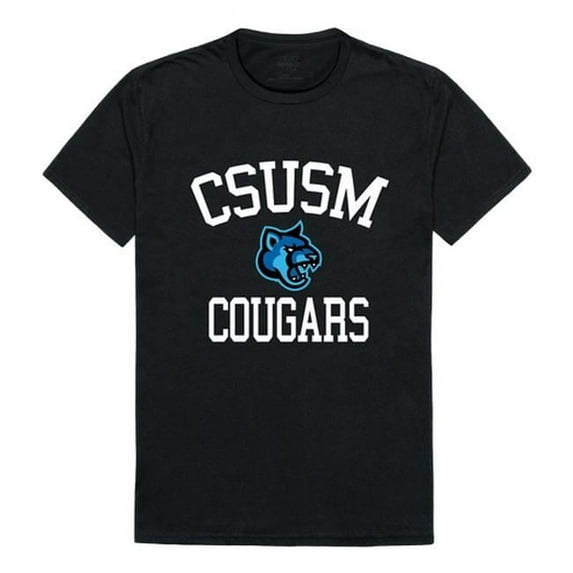 California State University San Marcos Cougars Arch T-Shirt, Black - Small