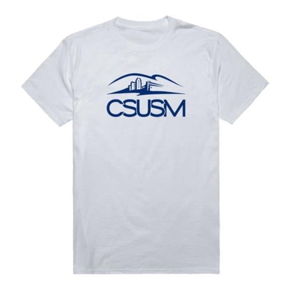 California State University San Marcos Cougars Institutional T-Shirt, White - Extra Large