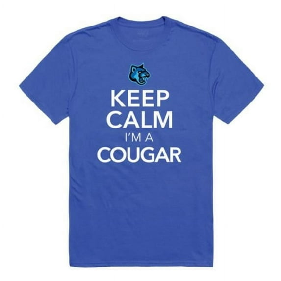 California State University San Marcos Cougars Keep Calm T-Shirt, Royal - Large