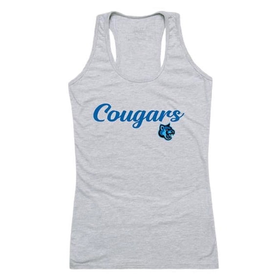California State University San Marcos Cougars Script Tank Top, Heather Grey - Extra Large