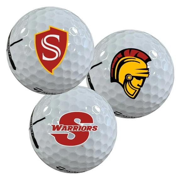California State University Stanislaus Warriors Logo Edition Taylormade Distance+ Golf Balls 12-Pack (Dozen)