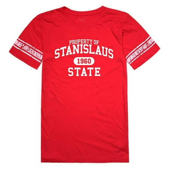 California State University, Stanislaus Women Property T-Shirt, Red - Medium