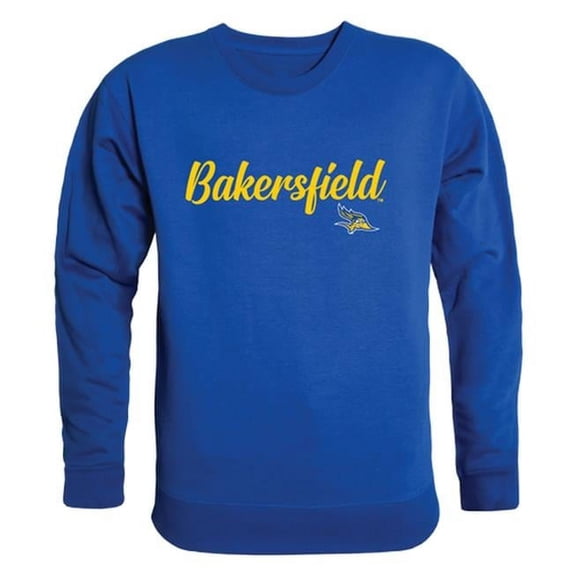 California State University at Bakersfield Mens Script Crewneck T-Shirt, Royal - Medium