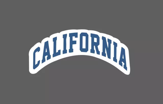 California Sticker Written Blue Waterproof Sticker Phone Decal Water ...