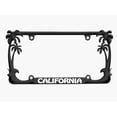 thumbnail image 1 of California Style Palm Tree Metal License Plate Frame Personalized/Car Accessories Car Tag Holder Cover (Black/White), 1 of 2