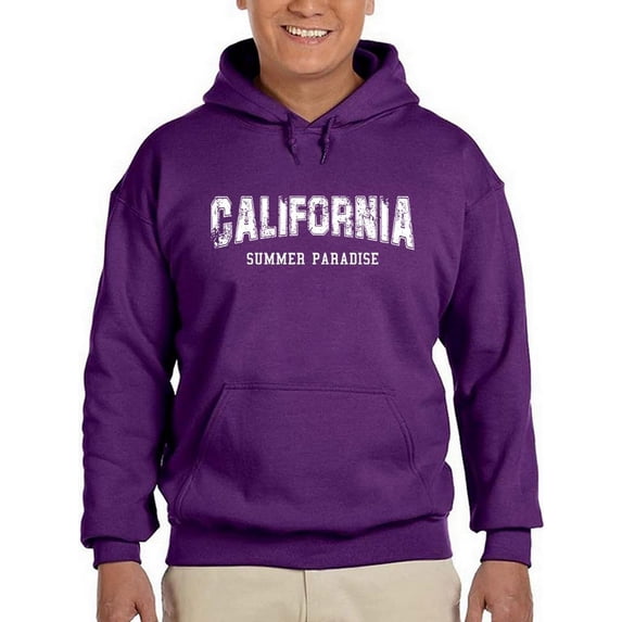 California Summer Paradise. Hoodie Men -Image by Shutterstock, Male Medium