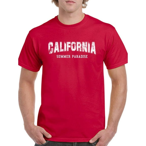 California Summer Paradise T-Shirt Men -Image by Shutterstock, Male Medium