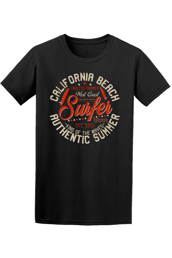 California Summer Surfer Tee Men's - Men T-Shirt, Small