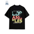 thumbnail image 1 of California Summer for men Los Angeles 180G 100% Cotton black cut 79 Trendy Unisex Shirt Cotton tshirts Fashion Unisex Shirt Crewneck tshirts Fashion Unisex Shirt Printed tshirts, 1 of 7
