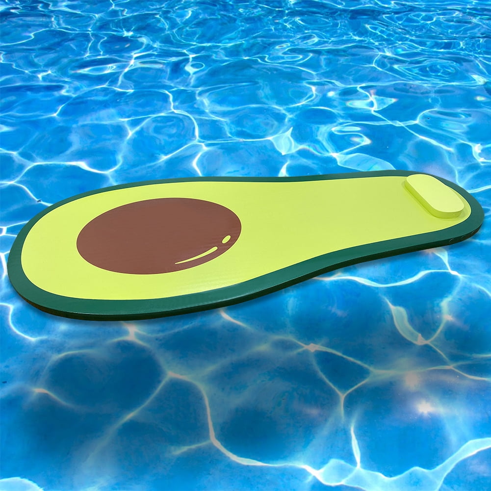 Pool Float Plank California Sun Luxury Vinyl-Dipped Pool Float with Built-in Pillow ...