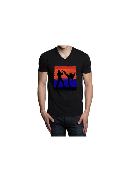 California Sunset Kickin T-Shirt martial arts karate taekwondo kickboxing 2XL